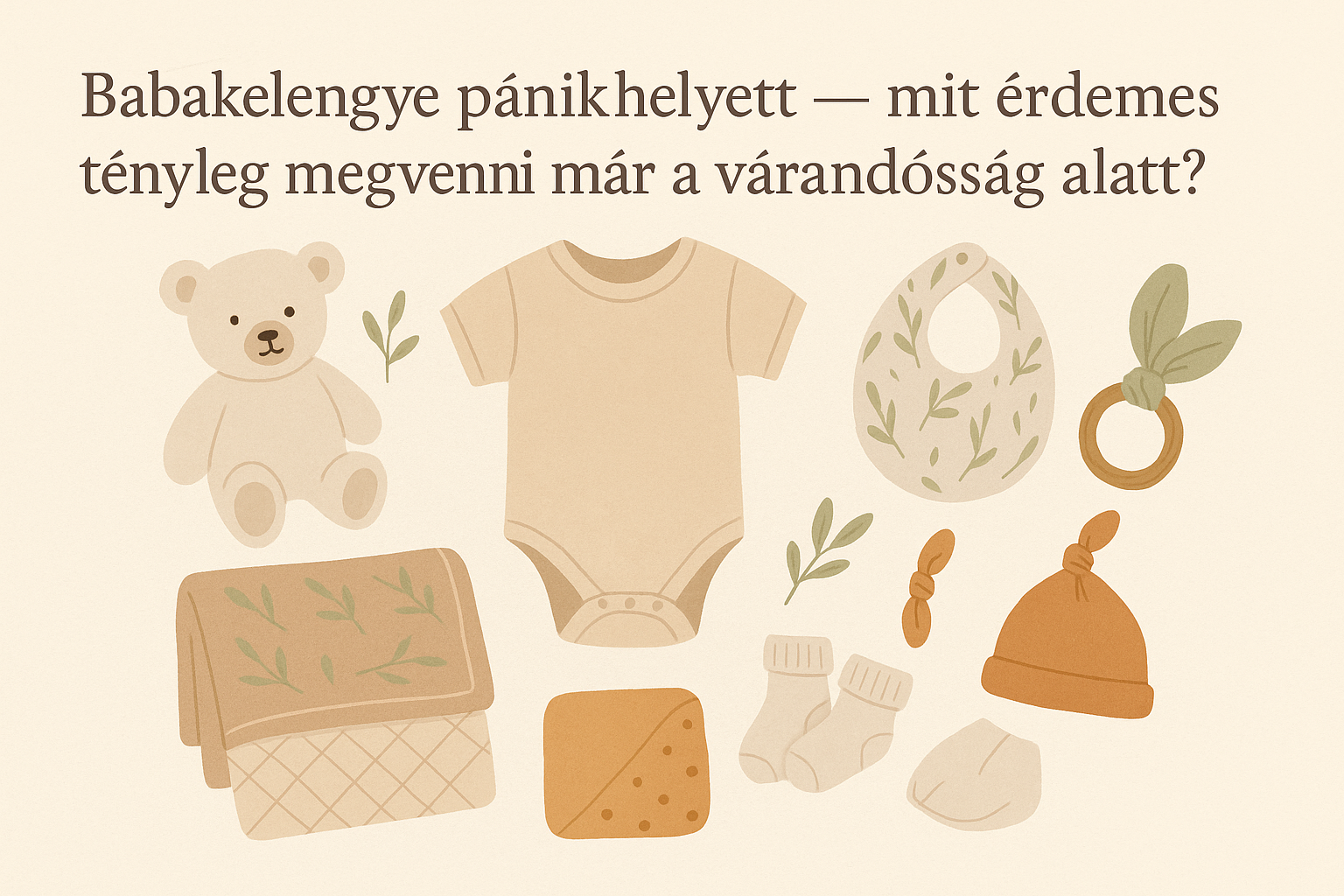 🎒 Babakelengye pánik helyett – mit érdemes tényleg megvenni már a várandósság alatt?