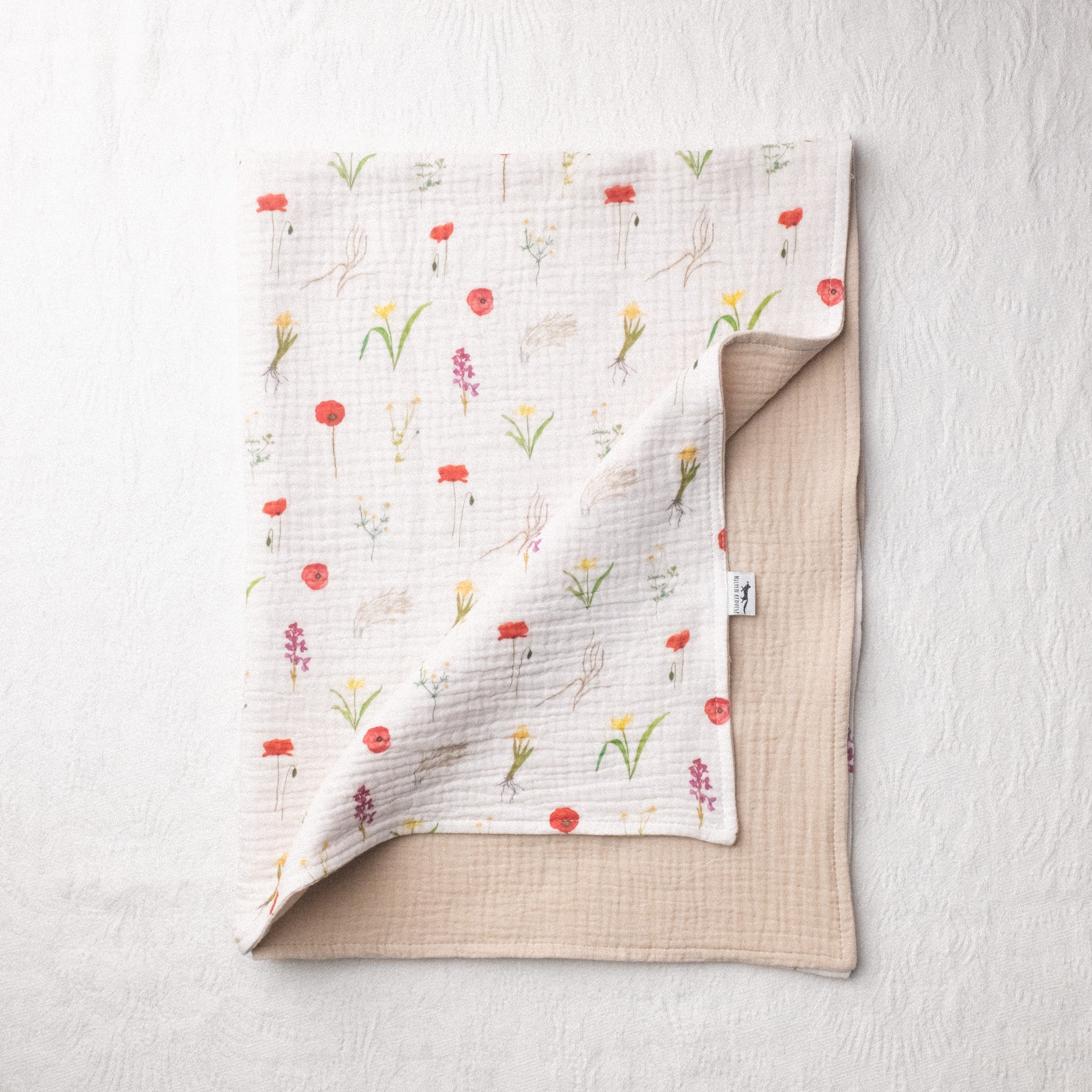 Kétrétegű muszlin takaró - Kiskunsági virágzás