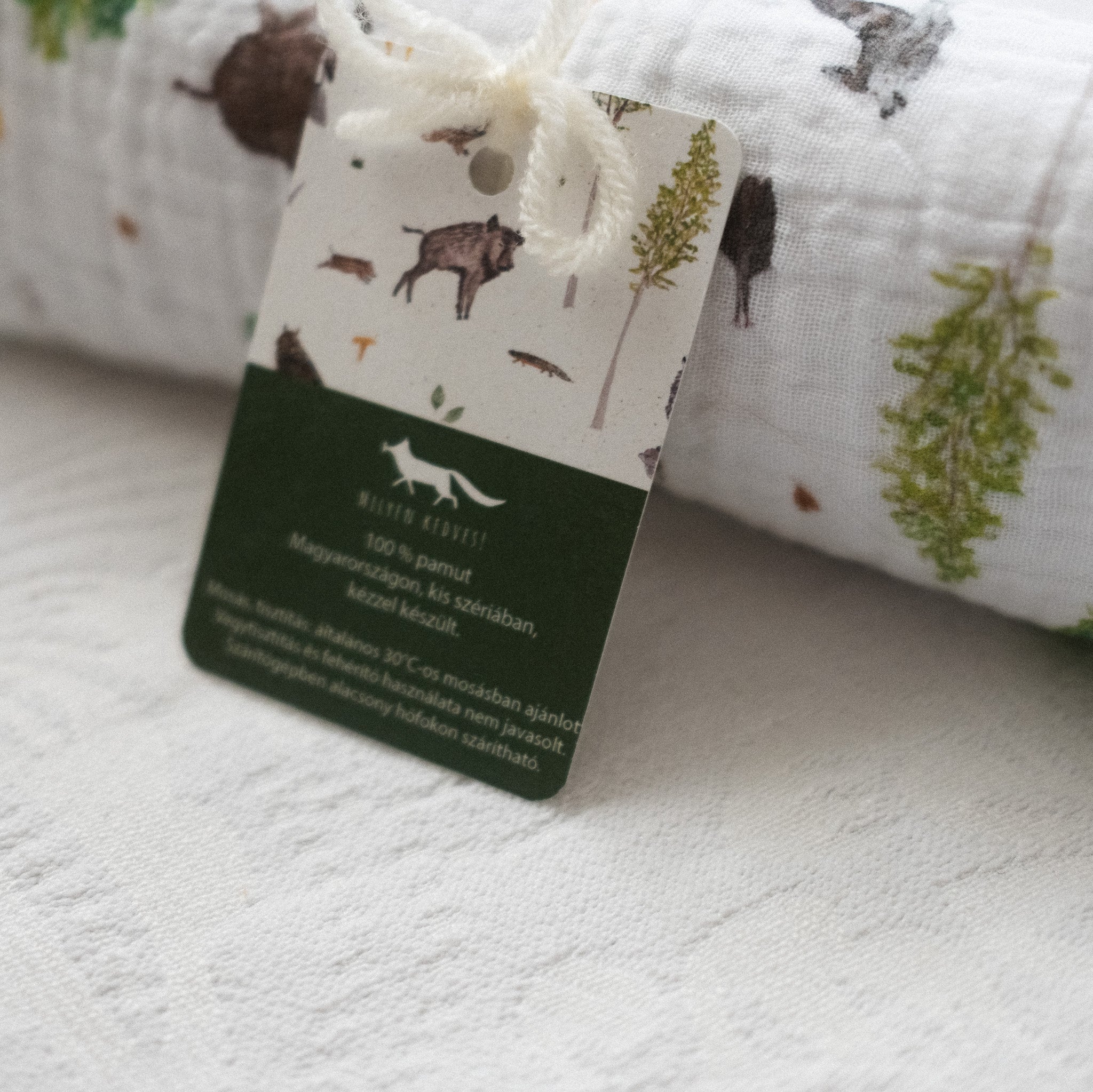 Muszlin babakendő - Bükki vadon