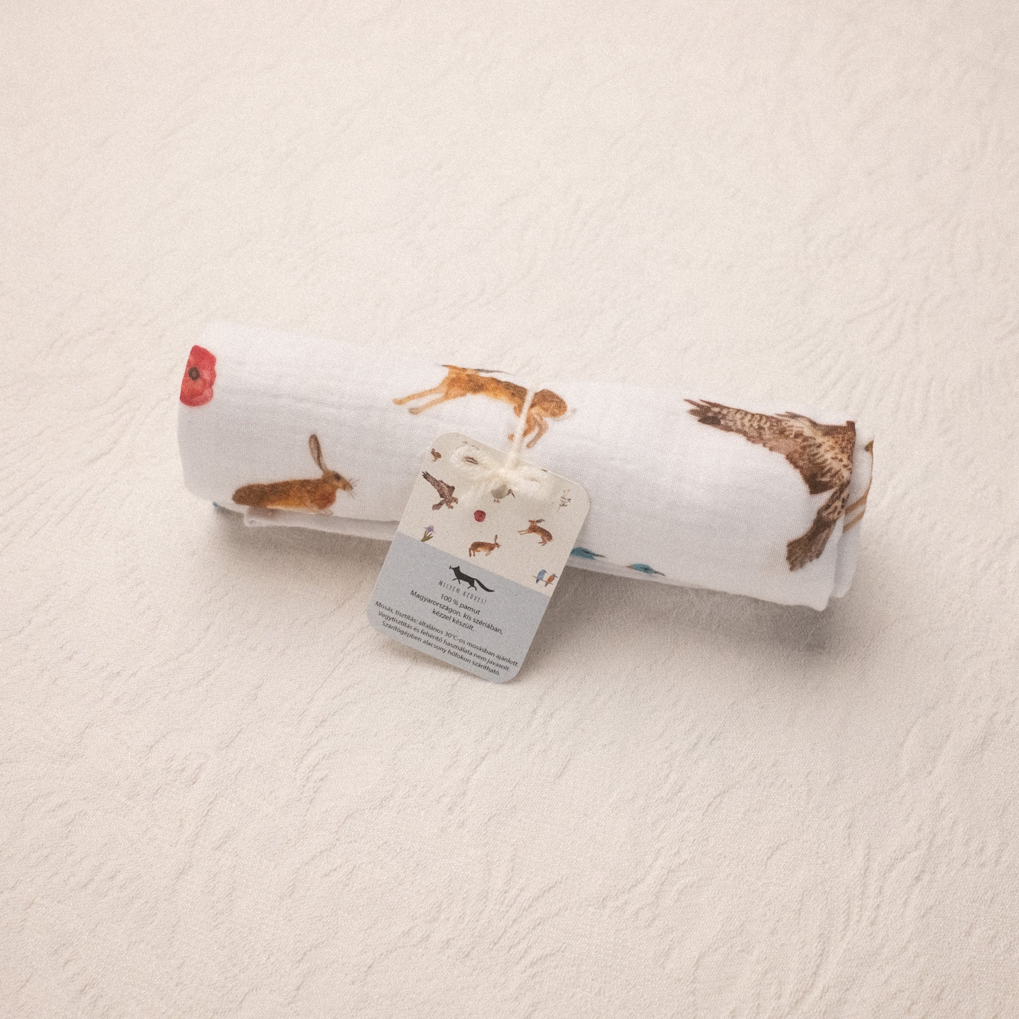 Muszlin babakendő - Kiskunsági kavalkád