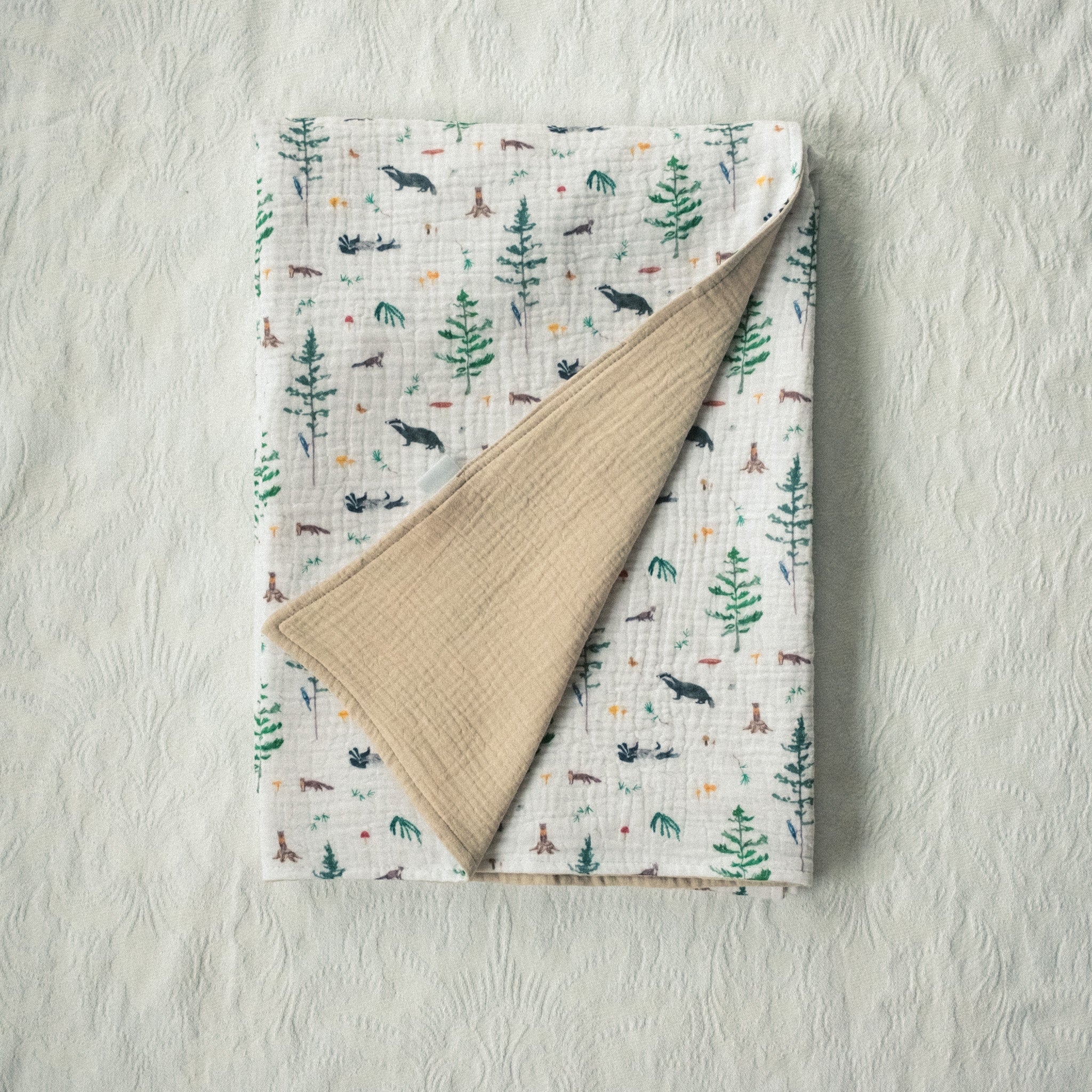 Kétrétegű muszlin takaró - Bükk és Mátra kollekció