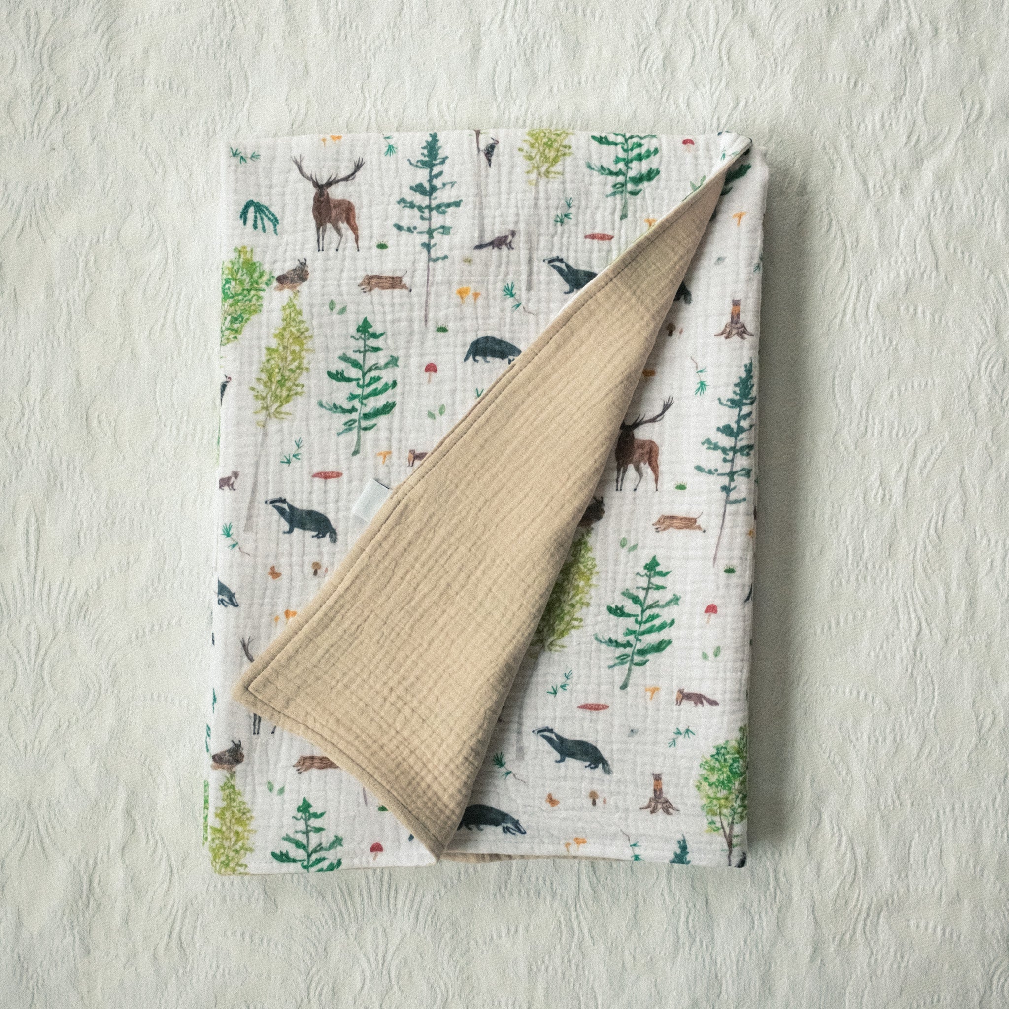 Kétrétegű muszlin takaró - Bükk és Mátra kollekció