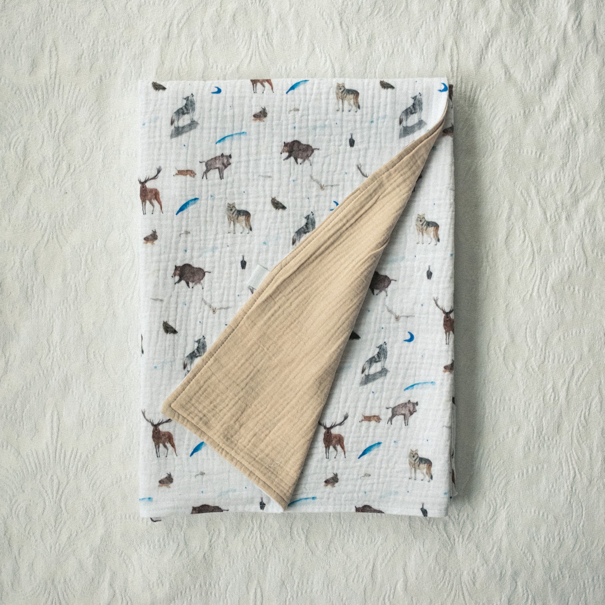 Kétrétegű muszlin takaró - Bükk és Mátra kollekció