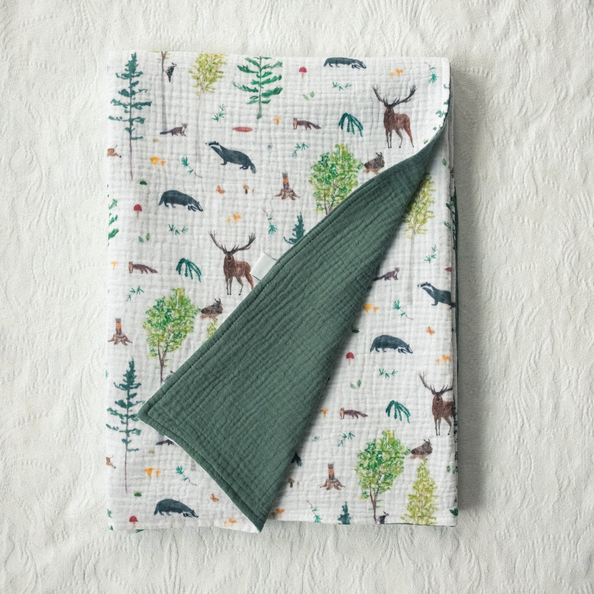 Kétrétegű muszlin takaró - Bükk és Mátra kollekció